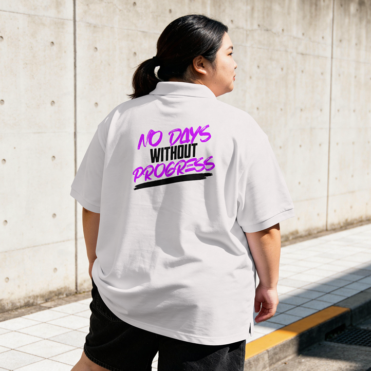 "No Days without Progress" – Oversized T-Shirt | For Hustler Only